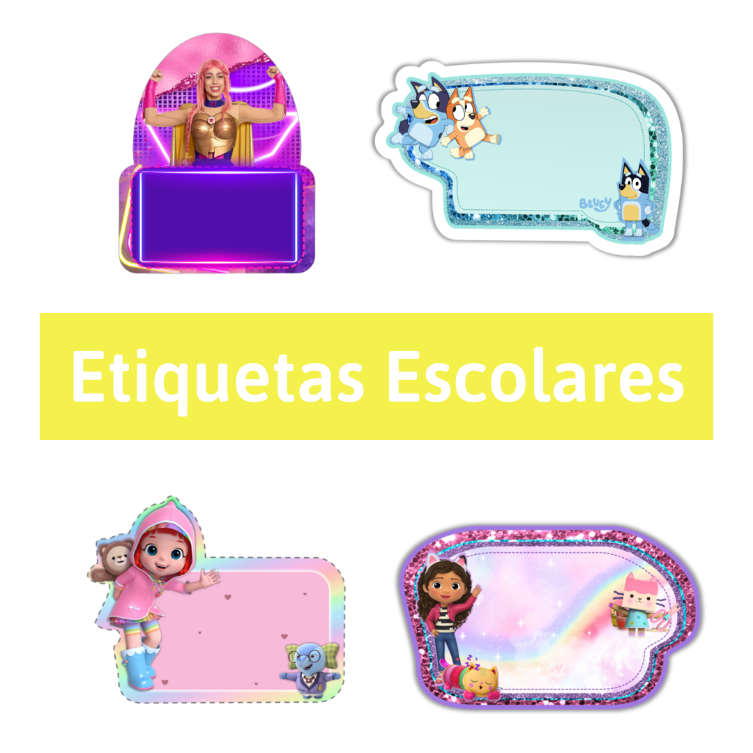 Etiquetas escolares